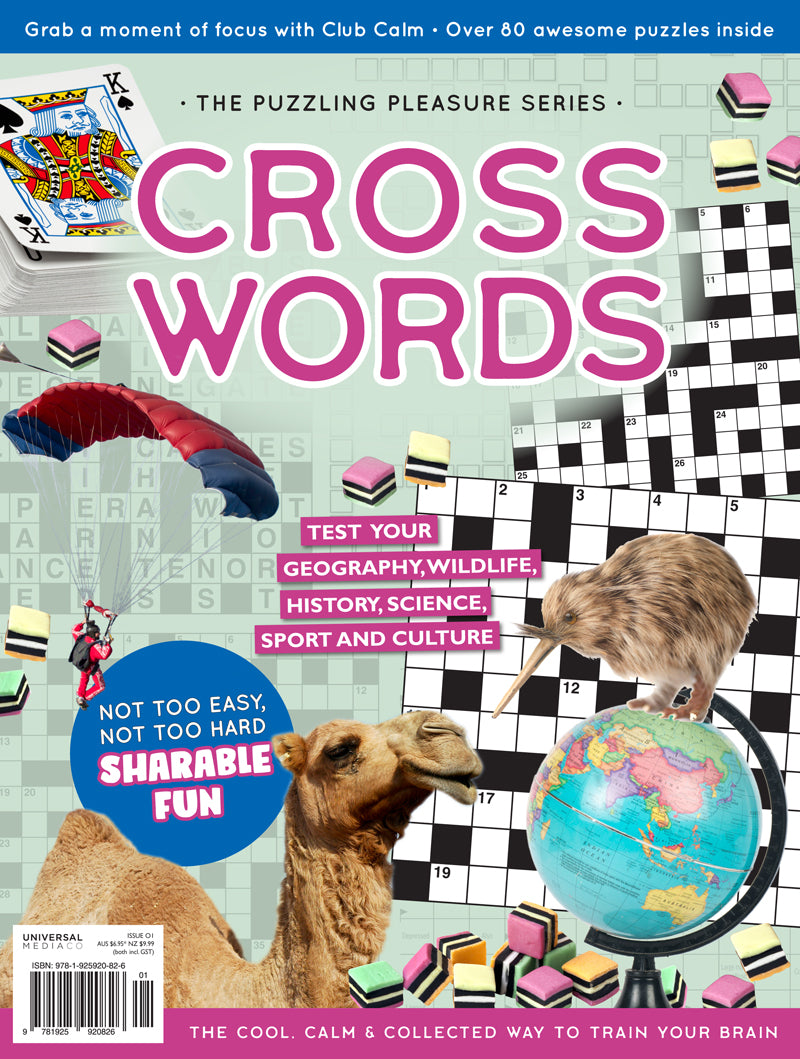 Puzzle Brain By Club Calm Cross Words #1 Universal Shop AU