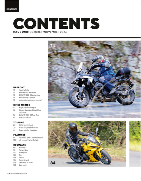 Australian Road Rider Magazine Issue 180