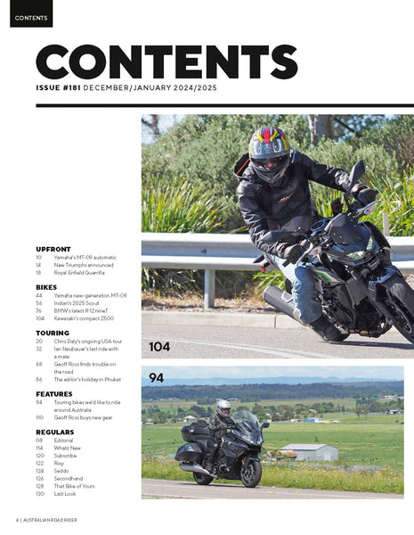 Australian Road Rider Magazine Subscription