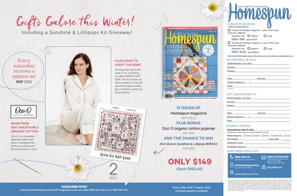 Homespun Magazine Issue 25.3