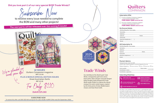 Quilters Companion Magazine Issue 128